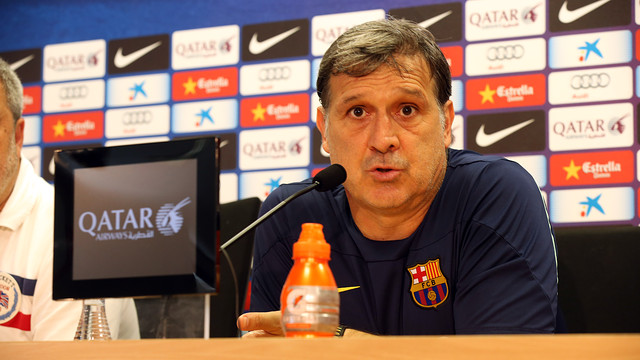 Tata Martino at the press conference ahead of the game against  Celta / PHOTO: MIGUEL RUIZ - FCB