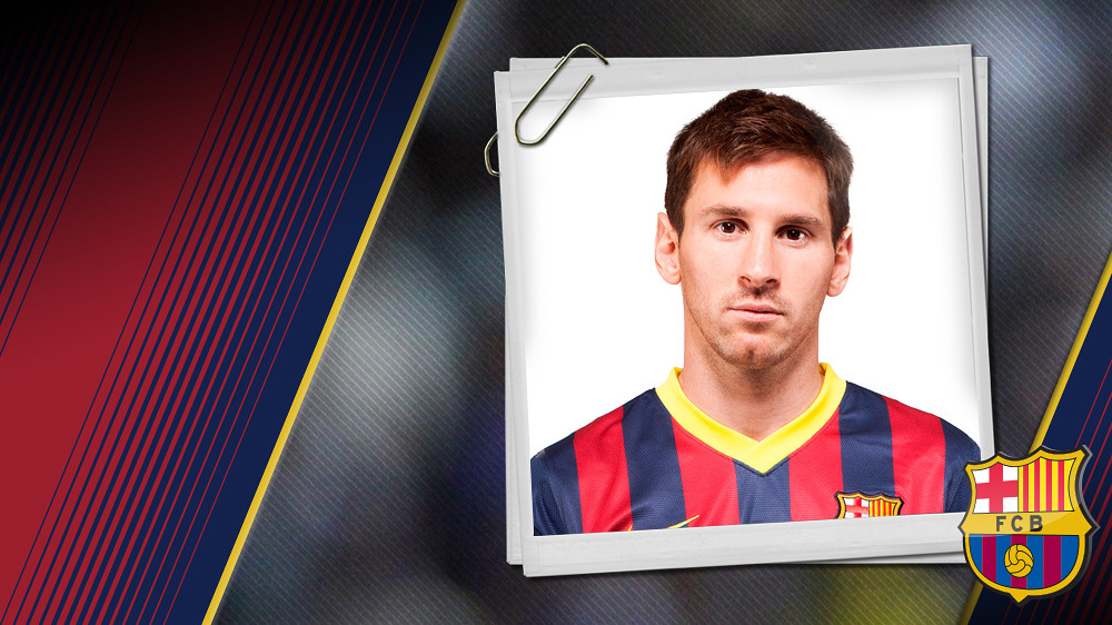 Messi Imagen oficial de Messi con la camiseta del FC Barcelona