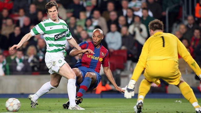 Thierry Henry en el partit de Lliga de Campions contra el Celtic del 2008 / FOTO: MIGUEL RUIZ - FCB