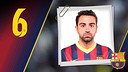   Imagen oficial de Xavi con la camiseta del FC Barcelona