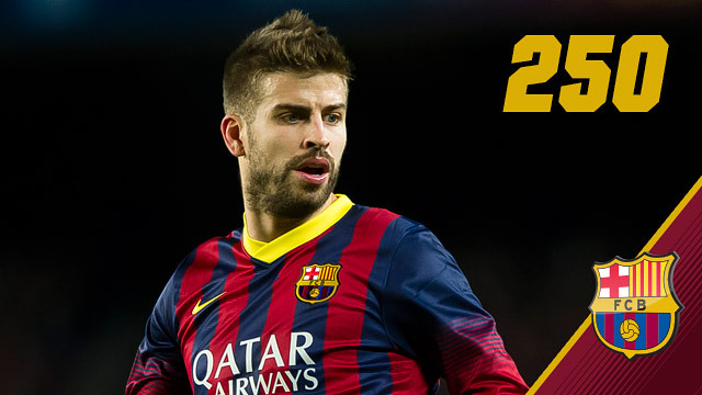 Gerard Piqué is on the verge of his 150th apperance for FC Barcelona