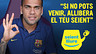 Seient lliure. Información Imagen de campaña Seient lliure. Alves haciendo el símbolo de OK con los dedos