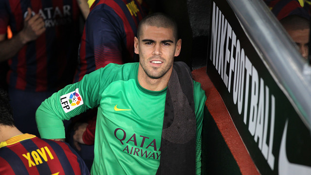 Valdés, at the Camp Nou / PHOTO: MIGUEL RUIZ-FCB