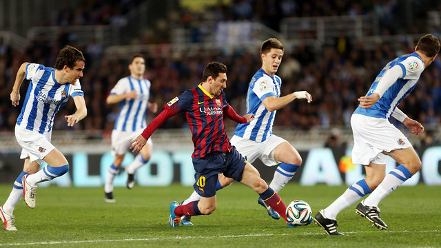 Messi will hoping to produce his magic on Saturday. PHOTO: MIGUEL RUIZ - FCB