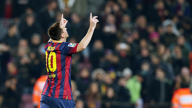 Leo Messi mete un gol cada 80 minutos en 2014 / FOTO: MIGUEL RUIZ-FCB