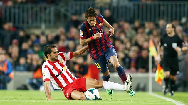 Neymar, pendant le match / Photo Miguel Ruiz