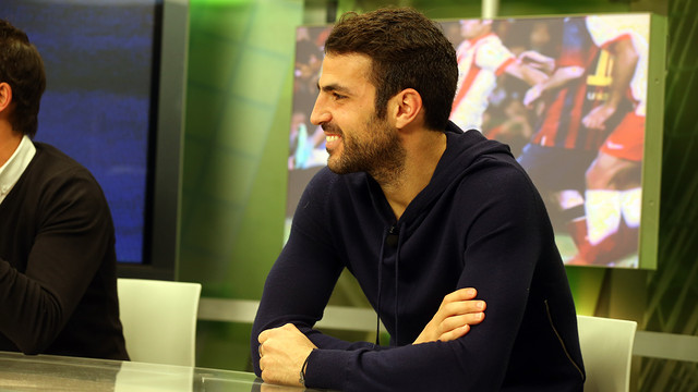 Cesc Fàbregas was speaking to ''El Marcador' on Barça TV / PHOTO: MIGUEL RUZ - FCB