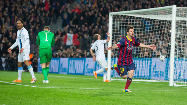 Messi celebrates his goal / PHOTO: MIGUEL RUIZ-FCB