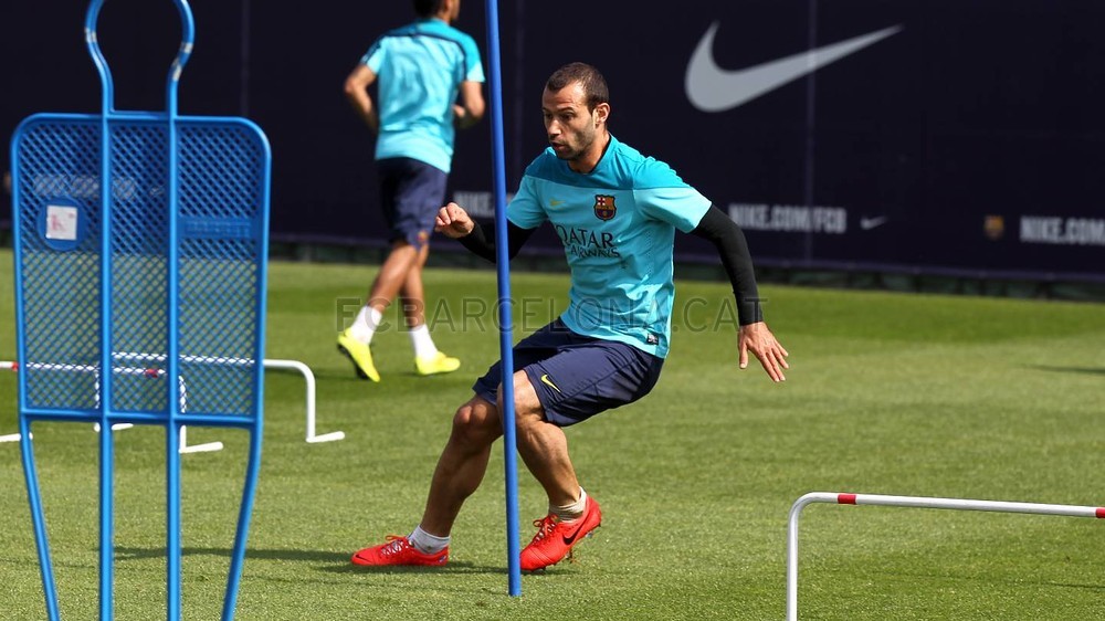 Foto de l'entrenament d'aquest dijous