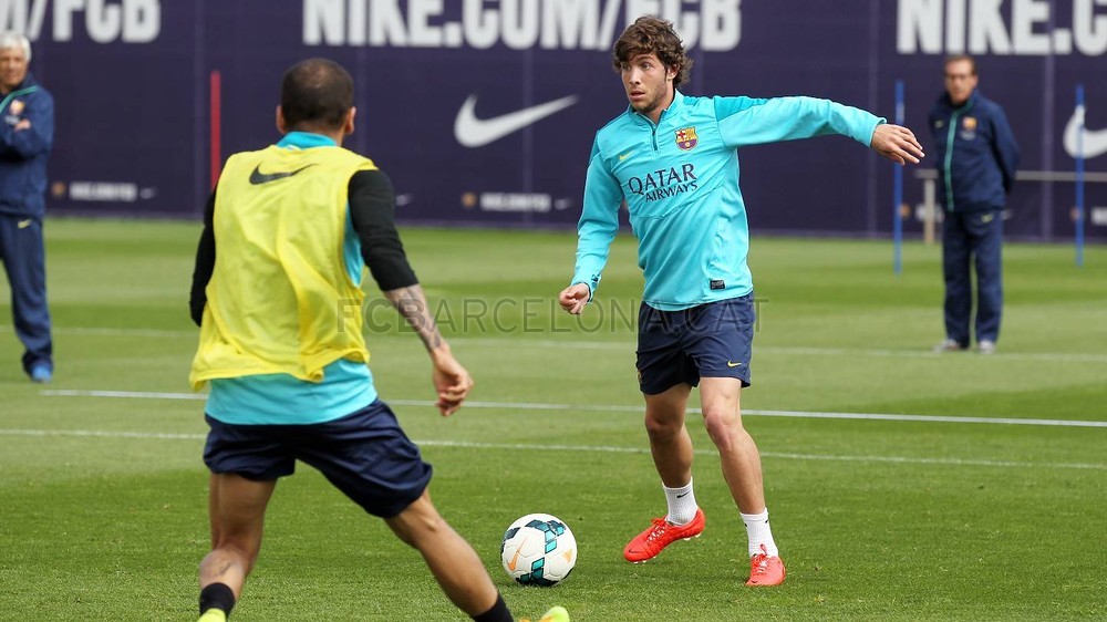 Foto de l'entrenament d'aquest dijous