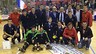 Gabarra i Martínez, subcampions Fotografia de grup del combinat espanyol
