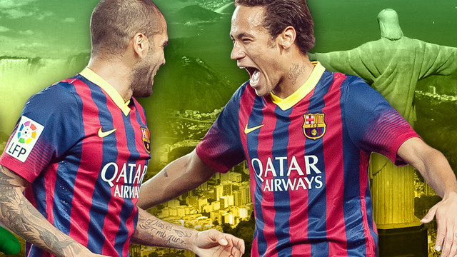 Alves and Neymar are off to the 2014 World Cup