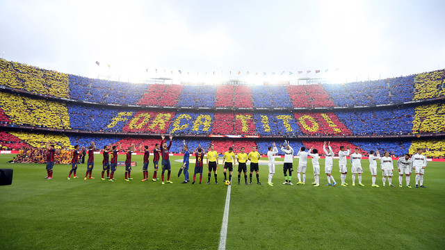 The Mosaic at the Barça-Madrid game/ PHOTO: MIGUEL RUIZ-FCB