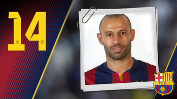 Mascherano Portrait Javier Alejandro Mascherano. Number 14