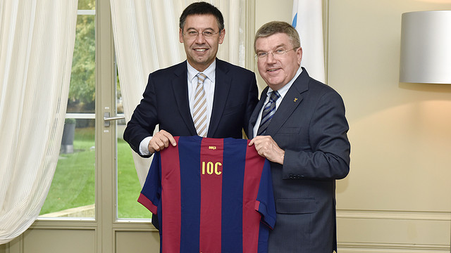 Bartomeu and Bach met in Lausanne today. PHOTO: IOC/Christophe Moratal Bartomeu and Bach met in Lausanne today. PHOTO: IOC/Christophe Moratal