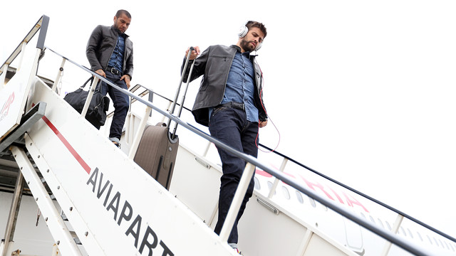 Piqué and Alves are among the travelling party / PHOTO: FCB ARCHIVE