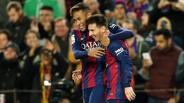 Messi and Neymar provided much of the firepower in Sunday's 3-1 win over Atlético Madrid at Camp Nou. / PHOTO: MIGUEL RUIZ - FCB