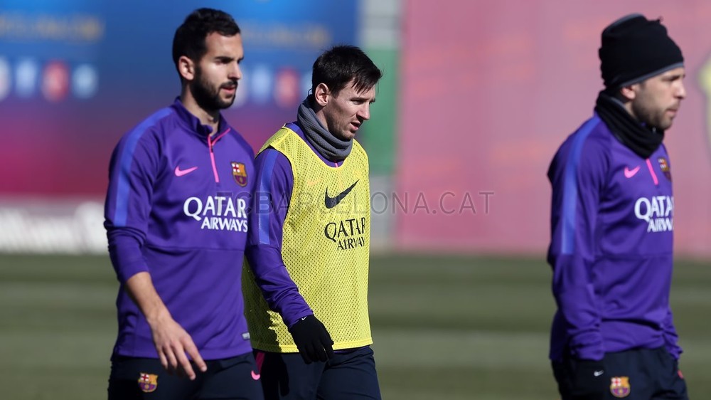 گزارش تصویری : تمرین بارسلونا 2015/2/10