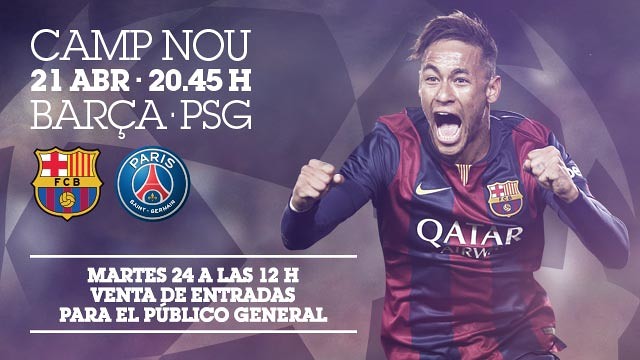 Entradas FC Barcelona - Paris Saint-Germain Entradas FC Barcelona - Paris Saint-Germain