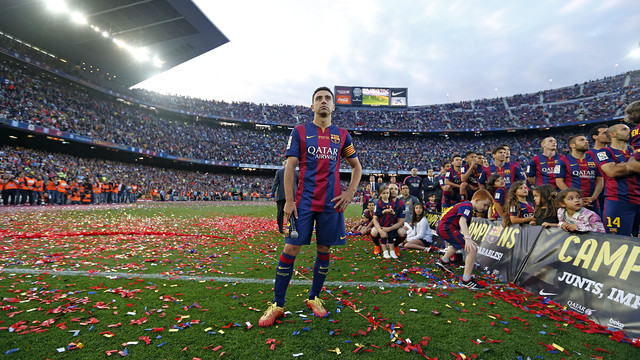 Xavi on the day of the tribute at the Camp Nou / MIGUEL RUIZ-FCB Xavi on the day of the tribute at the Camp Nou / MIGUEL RUIZ-FCB