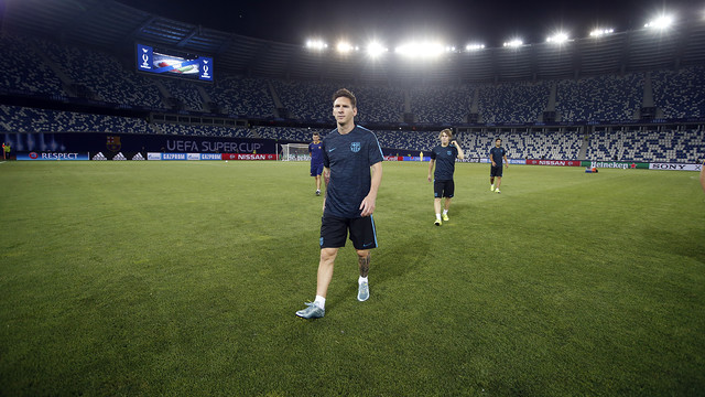 Messi in the Dinamo Arena / MIGUEL RUIZ-FCB