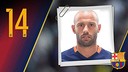 Javier Alejandro Mascherano Portrait Javier Alejandro Mascherano. Number 14