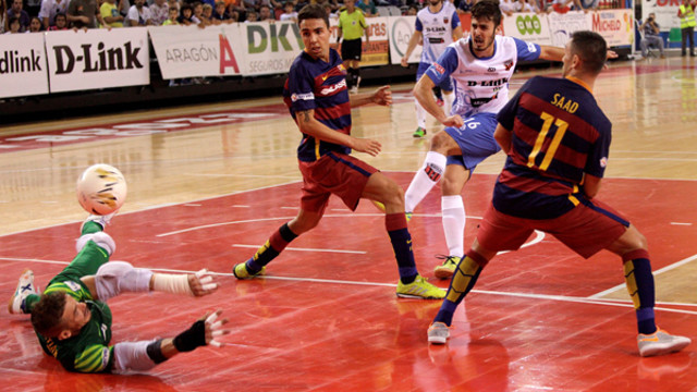 Cristian in action against Zaragoza / RUBÉN LOSADA - D-LINK ZARAGOZA