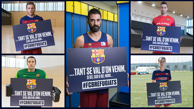 The professional team captains pose to help support the campaign. The professional team captains pose to help support the campaign.