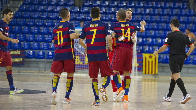 Cristian and Ferrao, celebrating / VÍCTOR SALGADO - FCB