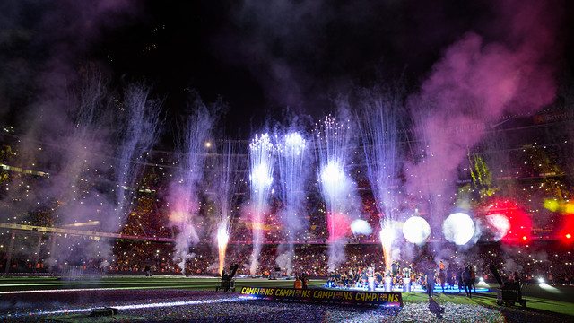 Camp Nou celebració triplet / FCB