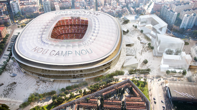Aerial view of the New Camp Nou / FCB Aerial view of the New Camp Nou / FCB