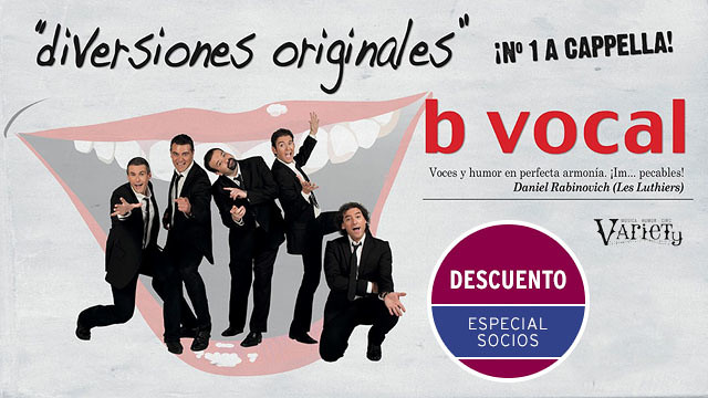Una gran oportunidad para disfrutar de un espectáculo que fusiona la música a cappella y el humor. Una gran oportunidad para disfrutar de un espectáculo que fusiona la música a cappella y el humor.